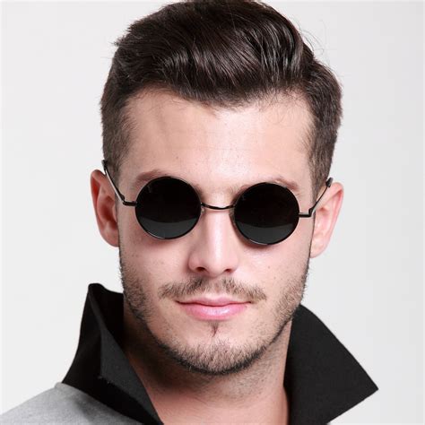 round frame sunglasses for men.